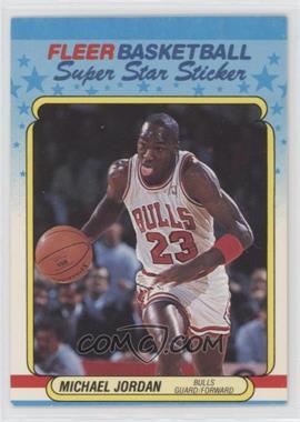 1988-89 Fleer Super Star Sticker - [Base] #7 - Michael Jordan