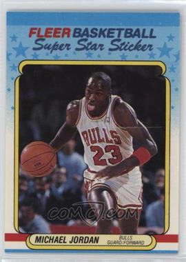 1988-89 Fleer Super Star Sticker - [Base] #7 - Michael Jordan
