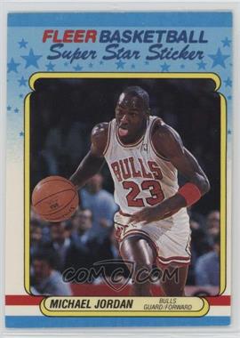 1988-89 Fleer Super Star Sticker - [Base] #7 - Michael Jordan [EX to NM]