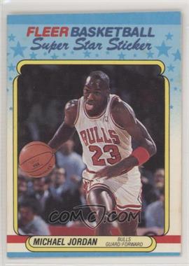 1988-89 Fleer Super Star Sticker - [Base] #7 - Michael Jordan