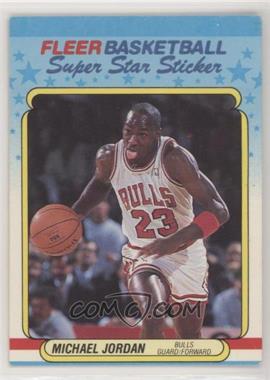 1988-89 Fleer Super Star Sticker - [Base] #7 - Michael Jordan