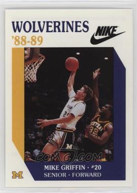 1988-89 Nike Michigan Wolverines - [Base] #20 - Mike Griffin