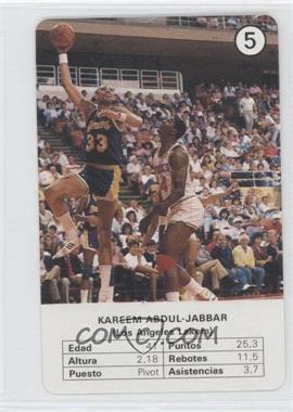 1988 Fournier Estrellas - [Base] #5 - Kareem Abdul-Jabbar