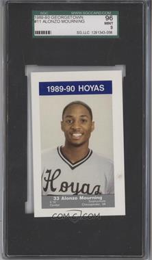 1989-90 Coca-Cola Georgetown Hoyas Kids & Cops Police - [Base] #11 - Alonzo Mourning [SGC 9 MINT]