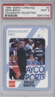 1989-90 Collegiate Collection/Coca-Cola North Carolina's Finest - [Base] #3 - Dean Smith [PSA 9 MINT]