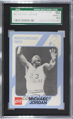 1989-90 Collegiate Collection/Coca-Cola North Carolina's Finest - [Base] #65 - Michael Jordan [SGC 92 NM/MT+ 8.5]