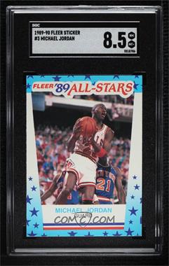 1989-90 Fleer - All-Stars Stickers #3 - Michael Jordan [SGC 8.5 NM/Mt+]