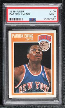 1989-90 Fleer - [Base] #100 - Patrick Ewing [PSA 9 MINT]