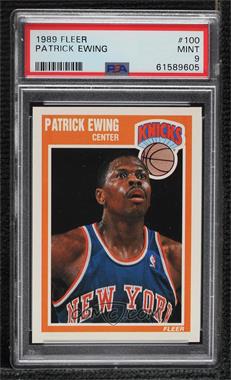 1989-90 Fleer - [Base] #100 - Patrick Ewing [PSA 9 MINT]