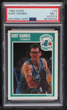 1989-90 Fleer - [Base] #16 - Kurt Rambis [PSA Authentic PSA/DNA Cert]