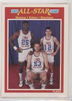 All-Star Game - Karl Malone, Mark Eaton, John Stockton [Noted]