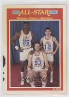 All-Star Game - Karl Malone, Mark Eaton, John Stockton [EX to NM]