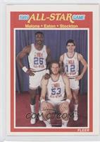 All-Star Game - Karl Malone, Mark Eaton, John Stockton