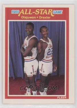 1989-90 Fleer - [Base] #164 - All-Star Game - Hakeem Olajuwon, Clyde Drexler