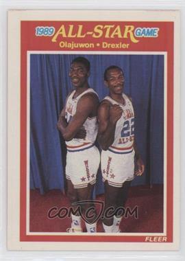 1989-90 Fleer - [Base] #164 - All-Star Game - Hakeem Olajuwon, Clyde Drexler