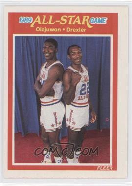 1989-90 Fleer - [Base] #164 - All-Star Game - Hakeem Olajuwon, Clyde Drexler