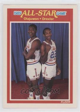 1989-90 Fleer - [Base] #164 - All-Star Game - Hakeem Olajuwon, Clyde Drexler
