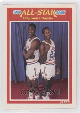 1989-90 Fleer - [Base] #164 - All-Star Game - Hakeem Olajuwon, Clyde Drexler