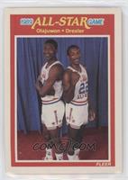 All-Star Game - Hakeem Olajuwon, Clyde Drexler [Poor to Fair]