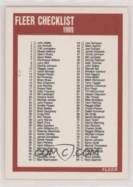 1989-90 Fleer - [Base] #168 - Checklist