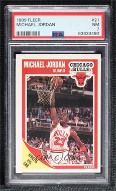 1989-90 Fleer - [Base] #21 - Michael Jordan [PSA 7 NM]