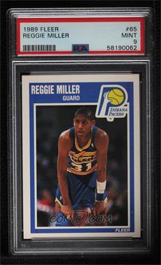 1989-90 Fleer - [Base] #65 - Reggie Miller [PSA 9 MINT]