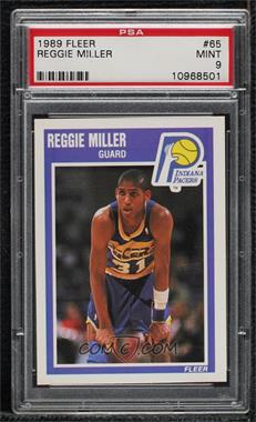 1989-90 Fleer - [Base] #65 - Reggie Miller [PSA 9 MINT]