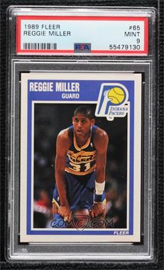 1989-90 Fleer - [Base] #65 - Reggie Miller [PSA 9 MINT]