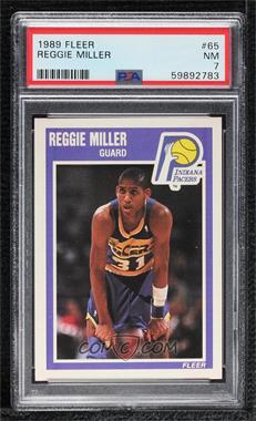 1989-90 Fleer - [Base] #65 - Reggie Miller [PSA 7 NM]