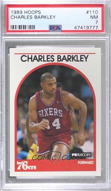 1989-90 NBA Hoops - [Base] #110 - Charles Barkley [PSA 7 NM]