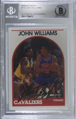 1989-90 NBA Hoops - [Base] #118 - Hot Rod Williams [BAS BGS Authentic]