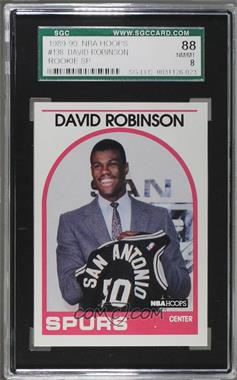 1989-90 NBA Hoops - [Base] #138 - David Robinson [SGC 88 NM/MT 8]
