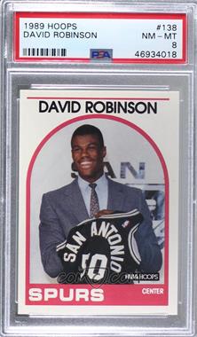 1989-90 NBA Hoops - [Base] #138 - David Robinson [PSA 8 NM‑MT]