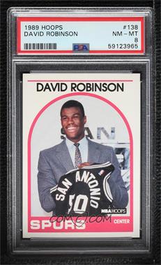 1989-90 NBA Hoops - [Base] #138 - David Robinson [PSA 8 NM‑MT]