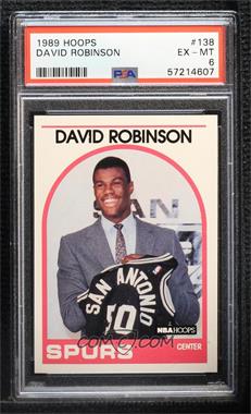 1989-90 NBA Hoops - [Base] #138 - David Robinson [PSA 6 EX‑MT]