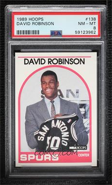 1989-90 NBA Hoops - [Base] #138 - David Robinson [PSA 8 NM‑MT]