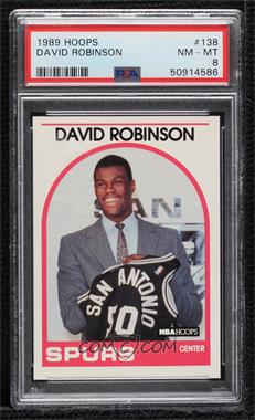 1989-90 NBA Hoops - [Base] #138 - David Robinson [PSA 8 NM‑MT]