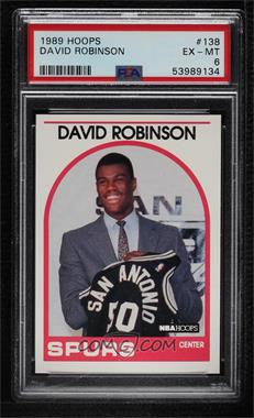 1989-90 NBA Hoops - [Base] #138 - David Robinson [PSA 6 EX‑MT]