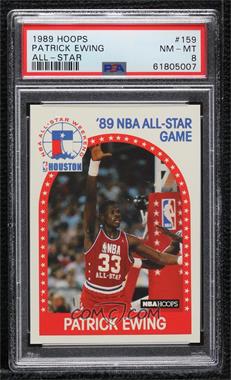 1989-90 NBA Hoops - [Base] #159 - All-Star Game - Patrick Ewing [PSA 8 NM‑MT]