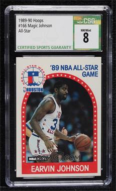 1989-90 NBA Hoops - [Base] #166 - All-Star Game - Earvin "Magic" Johnson [CSG 8 NM/Mint]