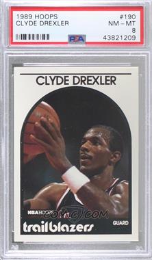 1989-90 NBA Hoops - [Base] #190 - Clyde Drexler [PSA 8 NM‑MT]
