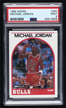 1989-90 NBA Hoops - [Base] #200 - Michael Jordan [PSA 9 MINT]