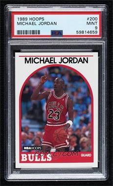 1989-90 NBA Hoops - [Base] #200 - Michael Jordan [PSA 9 MINT]