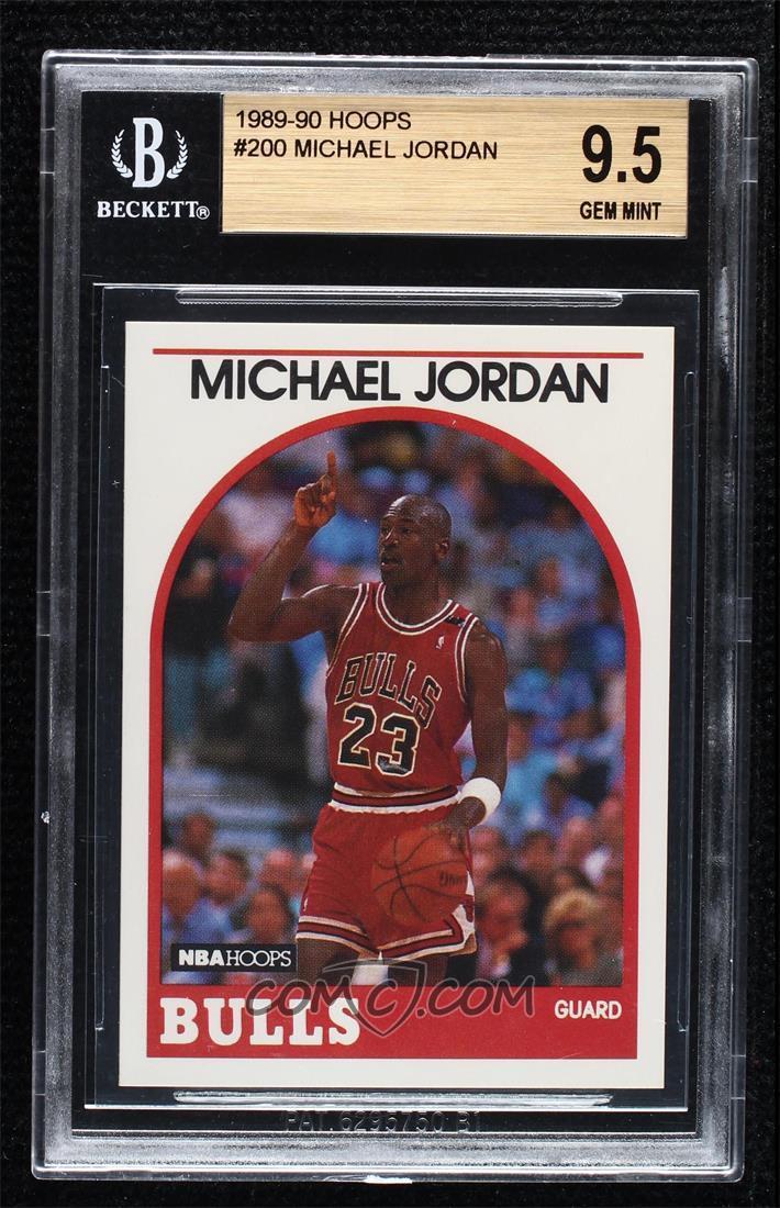 1989-90 NBA Hoops - [Base] #200 - Michael Jordan [BGS 9.5 GEM MINT]