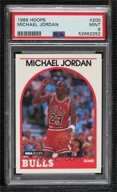 1989-90 NBA Hoops - [Base] #200 - Michael Jordan [PSA 9 MINT]