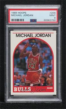 1989-90 NBA Hoops - [Base] #200 - Michael Jordan [PSA 9 MINT]