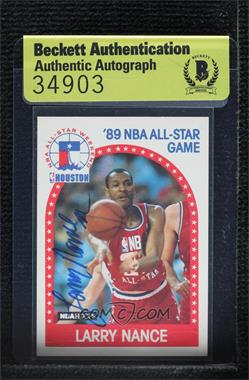 1989-90 NBA Hoops - [Base] #217 - All-Star Game - Larry Nance [BAS Authentic]
