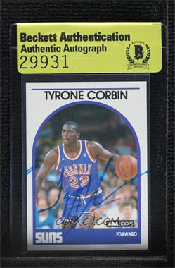 1989-90 NBA Hoops - [Base] #263 - Tyrone Corbin [BAS Authentic]