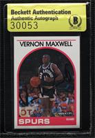 Vernon Maxwell [BAS Beckett Auth Sticker]