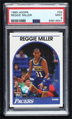 1989-90 NBA Hoops - [Base] #29 - Reggie Miller [PSA 9 MINT]